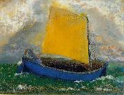 Odilon Redon The Mystical Boat painting